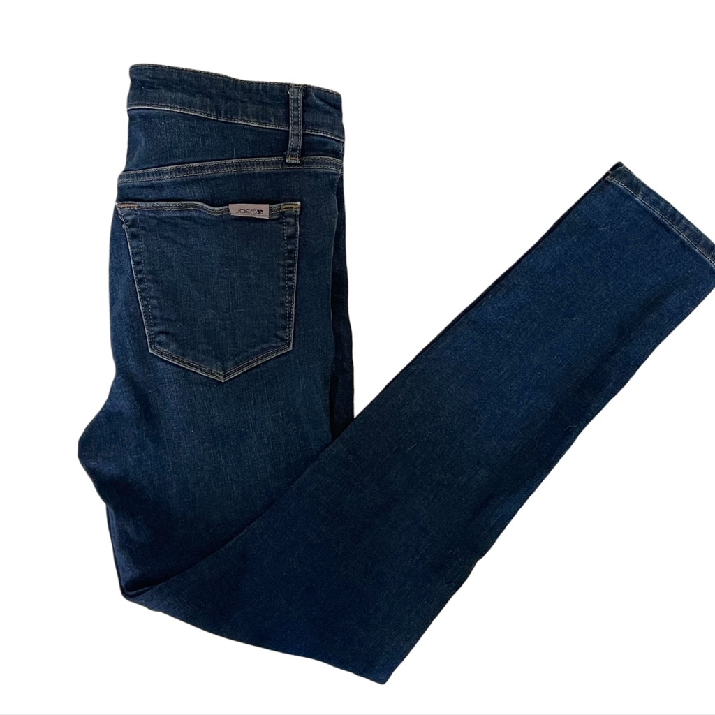 Joe's Jeans High Rise Skinny Ankle Christina W26 Dark Wash Stretch Denim